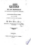 Catàlogo de los protocolos q. regentan los Escribanos de Barcelona