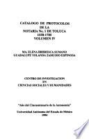 Catálogo de protocolos de la notaría no. 1 Toluca: 1558-1785