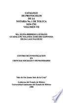Catálogo de protocolos de la notaría no. 1 Toluca: 1634-1761