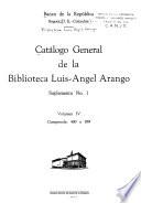 Catálogo general de la Biblioteca Luis-Angel Arango