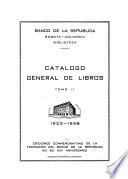 Catálogo general de libros, 1923-1948
