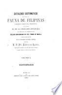 Catálogo sistemático de toda la fauna de Filipinas