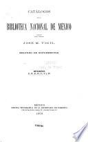 Catálogos de la Biblioteca nacional de México