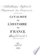 Catalogue de l'histoire de France