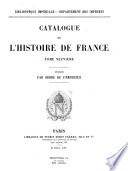 Catalogue de l'histoire de France
