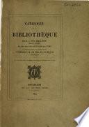 Catalogue de la bibliothèque de M. A. Van der Linde
