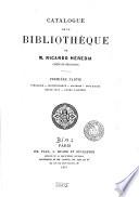 Catalogue de la Bibliothèque de Ricardo Heredia comte de Benahavis