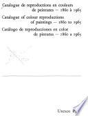 Catalogue de reproductions en couleurs de peintures