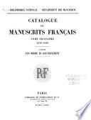 Catalogue des manuscrits franc̜ais
