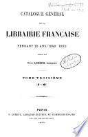Catalogue général de la librairie française
