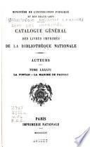 Catalogue général des livres imprimés: auteurs - collectivités-auteurs - anonymes, 1960-1964