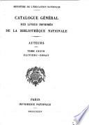 Catalogue général des livres imprimés de la Bibliothèque nationale