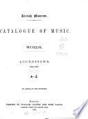 Catalogue of Music