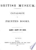 Catalogue of Printed Books