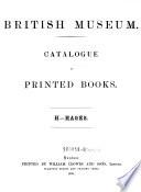 Catalogue of Printed Books