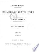 Catalogue of Printed Books