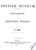 Catalogue of Printed Books