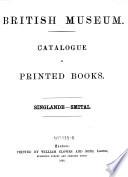 Catalogue of Printed Books