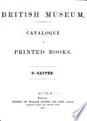 Catalogue of Printed Books