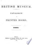 Catalogue of Printed Books