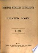 Catalogue of Printed Books