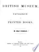 Catalogue of Printed Books