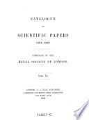 Catalogue of Scientific Papers
