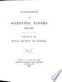 Catalogue of Scientific Papers