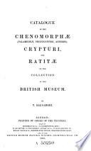 Catalogue of the Birds in the British Museum: Chenomorphœ (Palamedeœ, Phœnicopteri, Anseres), Crypturi, and Ratitœ, by T. Salvadori