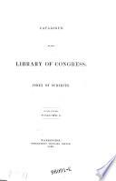 Catalogue of the Library of Congress ; Index of Subjects, in Two Volumes