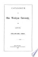 Catalogue of the Officers and Students for the Academical Year