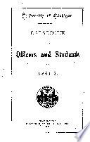 Catalogue of the University of Michigan