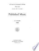 Catalogue of Title-entries of Books and Other Articles Entered in the Office of the Librarian of Congress, at Washington, Under the Copyright Law ... Wherein the Copyright Has Been Completed by the Deposit of Two Copies in the Office