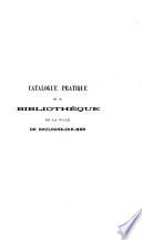 Catalogue pratique de la Bibliothèque de la ville de Boulogne-sur-mer