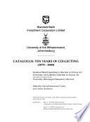 Catalogue : Ten Years of Collecting (1979-1989)