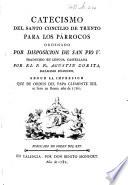 Catecismo del Santo Concilio de Trento ... traducido en lengua castellana por el P. Fr. Agustín Zorita, etc