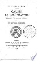 Causes de nos désastres