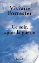 Ce soir, après la guerre