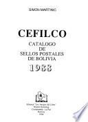 CEFILCO catálogo de sellos postales de Bolivia, 1988