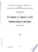 Celebracion del sexto aniversario de la fundacion de la escuela y distribucion de diplomas de los anos escolares de 1915, 1916 y 1917