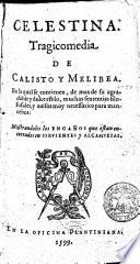 Celestina: tragicomedia de Calisto y Melibea