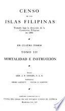 Censo de las Islas Filipinas, tomado bajo la dirección de la Comisión Filipina en 1903