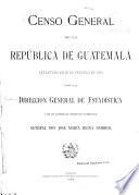 Censo general de la república de Guatemala