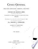 Censo general de población, edificación, comercio é industrias de la ciudad de Buenos Aires ...