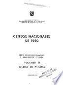 Censos nacionales de 1960: Ciudad de Panamá