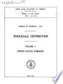 Census of Business, 1935: Wholesale Distribution