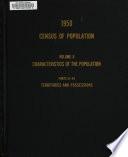 Census of Population: 1950: Characteristics of the population