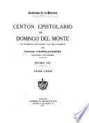 Centón epistolario de Domingo del Monte