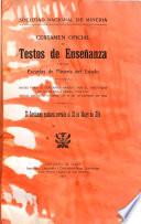 Certámen oficial de testos de enseñanza para las escuelas de minería del estado