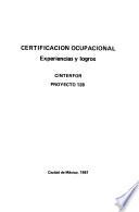 Certificación ocupacional